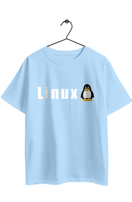 Футболка оверсайз з принтом "Linux". Linux, адміністратор, айті, айтішник, безкоштовна, безкоштовно, білий, вільна, доступність, комерційна, незалежність, операційна система, ос, пінгвін, програміст, програмне забезпечення, свобода, сервер, сисадмін, система, системний адміністратор, софт, текст. 2070702