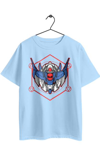 Oversized t-shirt with prints Killer robot head. Cyborg, killer, killer robot, robot, robot head, technique. 2070702