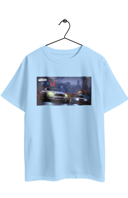 Oversized t-shirt with prints Need for Speed Unbound. Heat, need, need for speed, nfs, speed, unbound. 2070702