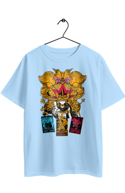 Oversized t-shirt with prints Yu Gi Oh! Pharaoh Atem. Anime, atem, dark yuga, manga, pharaoh atem, unnamed pharaoh, yami, yu gi oh, yugio. 2070702