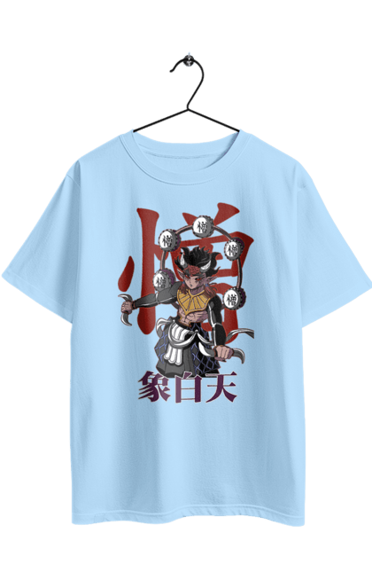 Футболка оверсайз з принтом "Винищувач Демонів Дзохакутен". Demon slayer, kimetsu no yaiba, zohakuten, аніме, винищувач демонів, вища луна, демон, дзохакутен, манга. 2070702