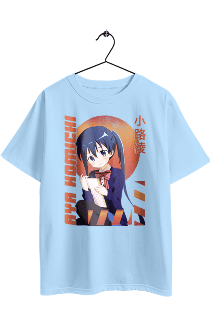 Oversized t-shirt with prints Kiniro Mosaic Aya Komichi. Anime, aya komichi, gold mosaic, kiniro mosaic, kinmoza, manga. 2070702