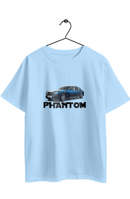 Футболка оверсайз с принтом Роллс ройс. Auto, car, luxury class, phantom, rolls royce, sedan. 2070702