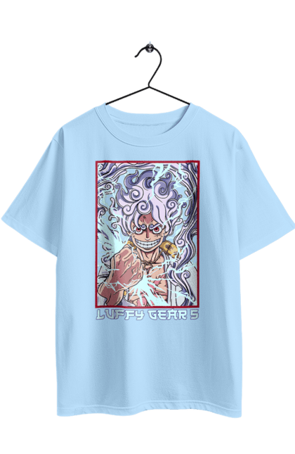 Футболка оверсайз з принтом "Ван Піс Луффі". Luffy, one piece, аніме, ван піс, великий куш, луффі, манга, монки де луффі, пірати. 2070702