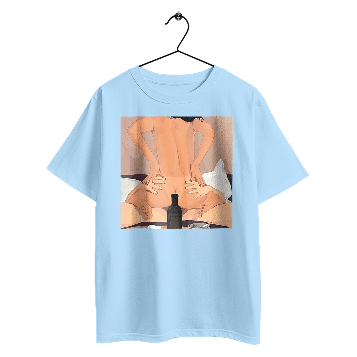 Гола Дівчина, Пляшка І Сигарети