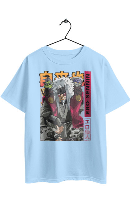 Oversized t-shirt with prints Naruto Jiraiya. Anime, hokage, jiraiya, manga, naruto, shinobi, shonen. 2070702