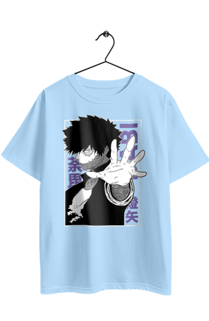 Футболка оверсайз з принтом "Моя академія героїв Дабі". Dabi, my hero academia, todoroki, toya todoroki, академія юей, аніме, дабі, моя академія героїв, тодорокі, тойя тодорокі. 2070702