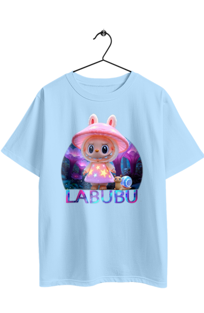 Футболка оверсайз з принтом "Лабубу". Брелок лабубу, іграшка лабубу, лабубу, лабубу кока кола, лялька лабубу, мерч лабубу, мила, рожева лабубу, смішна лабубу. 2070702