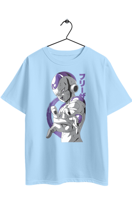 Oversized t-shirt with prints Dragon Ball Frieza. Anime, dragon ball, frieza, manga, tv series. 2070702