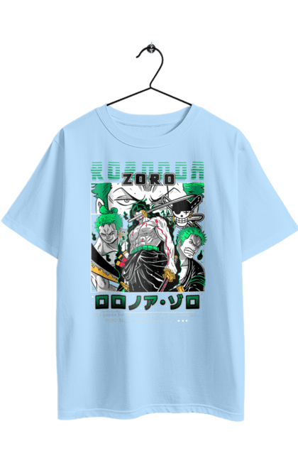 Футболка оверсайз з принтом "Ван Піс Зоро". One piece, roronoa zoro, аніме, ван пис, ван піс, зоро, манга, ророноа зоро, фехтувальник. 2070702