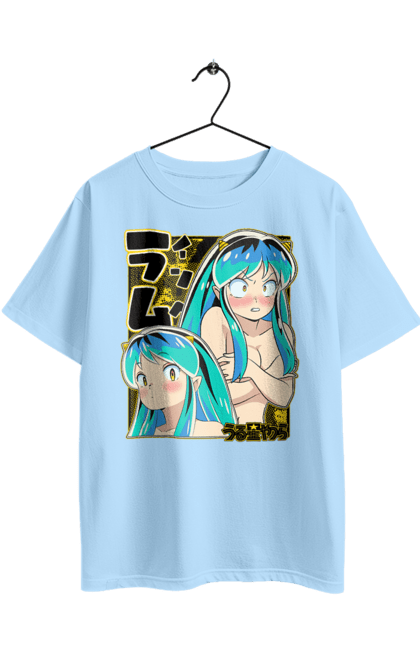 Футболка оверсайз з принтом "Urusei Yatsura Лам". Anime, lum, manga, urusei yatsura, аніме, лам, манга, нестерпні прибульці. 2070702