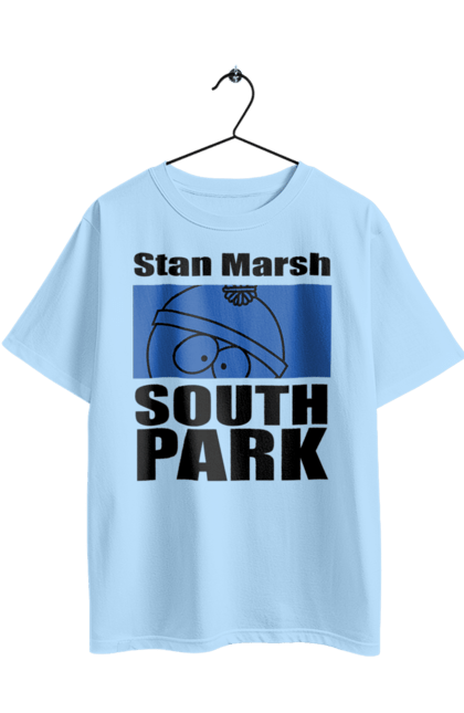 Oversized t-shirt with prints South Park Stan Marsh. Cartoon series, south park, stan, stan marsh. 2070702