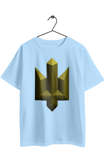 Oversized t-shirt with prints Emblem of power. Be brave, be brave, courage, emblem, glory to ukraine, ukraine, ukrainian courage, we are strong. 2070702