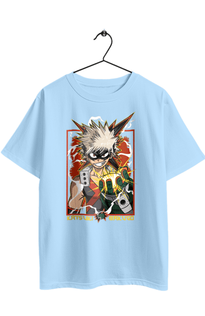 Футболка оверсайз з принтом "Моя академія героїв Бакуго". Bakugo, katsuki, katsuki bakugo, my hero academia, академія юей, аніме, бакуго, кацукі бакуго, манга, моя геройська академія. 2070702