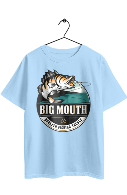 Футболка оверсайз з принтом "Рибалка". Вилика рибалка, рибалка, хоббі. 2070702