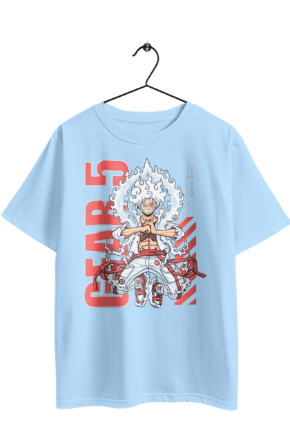 Футболка оверсайз з принтом "Ван Піс Луффі". Luffy, one piece, аніме, ван піс, великий куш, луффі, манга, монки де луффі, пірати. 2070702