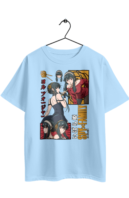 Oversized t-shirt with prints Spy x Family Yor. Anime, anya, loid, manga, spy x family, yor. 2070702