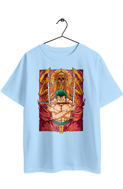 Футболка оверсайз з принтом "Ван Піс Зоро". One piece, roronoa zoro, аніме, ван пис, ван піс, зоро, манга, ророноа зоро, фехтувальник. 2070702