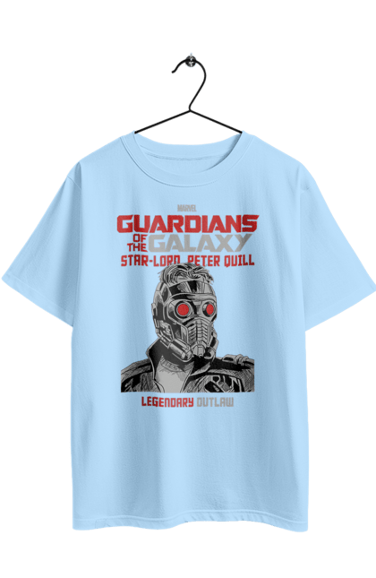Футболка оверсайз с принтом Звёздный Лорд. Marvel, peter quill, star lord, star-lord, starlord, звёздный лорд, марвел, питер квилл. 2070702