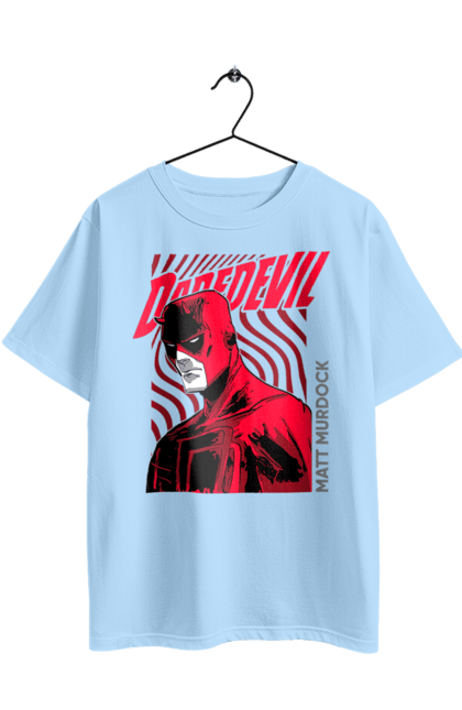 Футболка оверсайз з принтом "Шибайголова". Daredevil, marvel, matt murdock, марвел, метт мердок, серіал, супергерой, телесеріал, шибайголова, юрист. 2070702