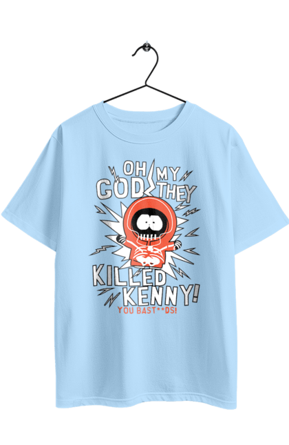 Oversized t-shirt with prints South Park Kenny. Cartoon series, kenny, kenny mccormick, south park. 2070702