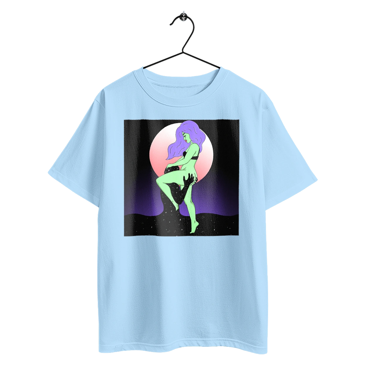 Green Girl And The Moon