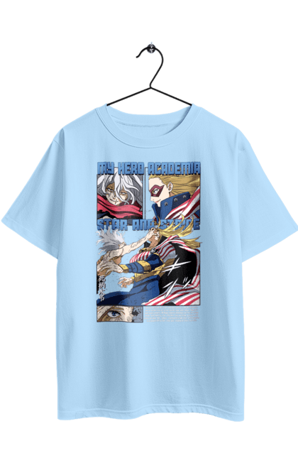 Футболка оверсайз з принтом "Моя академія героїв Томура, Зірка та Смуга". My hero academia, shigaraki, shigaraki tomura, star and stripe, tomura, аніме, зірка та смуга, манга, моя геройська академія, томура. 2070702