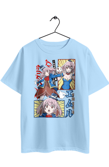 Футболка оверсайз з принтом "Рубіж Шангрі Ла Емуль". Anime, emul, manga, shangri la frontier, shangri-la frontier, аніме, емуль, кролик, манга, рубіж шангрі ла. 2070702