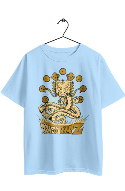 Oversized t-shirt with prints Dragon Ball Shenron. Anime, dragon ball, manga, shenron, tv series. 2070702