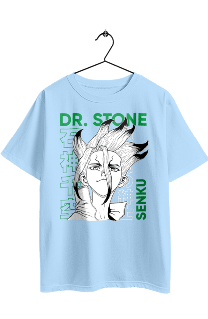 Oversized t-shirt with prints Dr. Stone Senku. Anime, dr. stone, ishigami, manga, senku, senku ishigami. 2070702