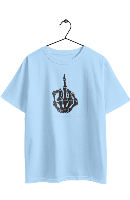 Футболка оверсайз з принтом "Fuck". Fuck, жест, палец, средний, фак. 2070702