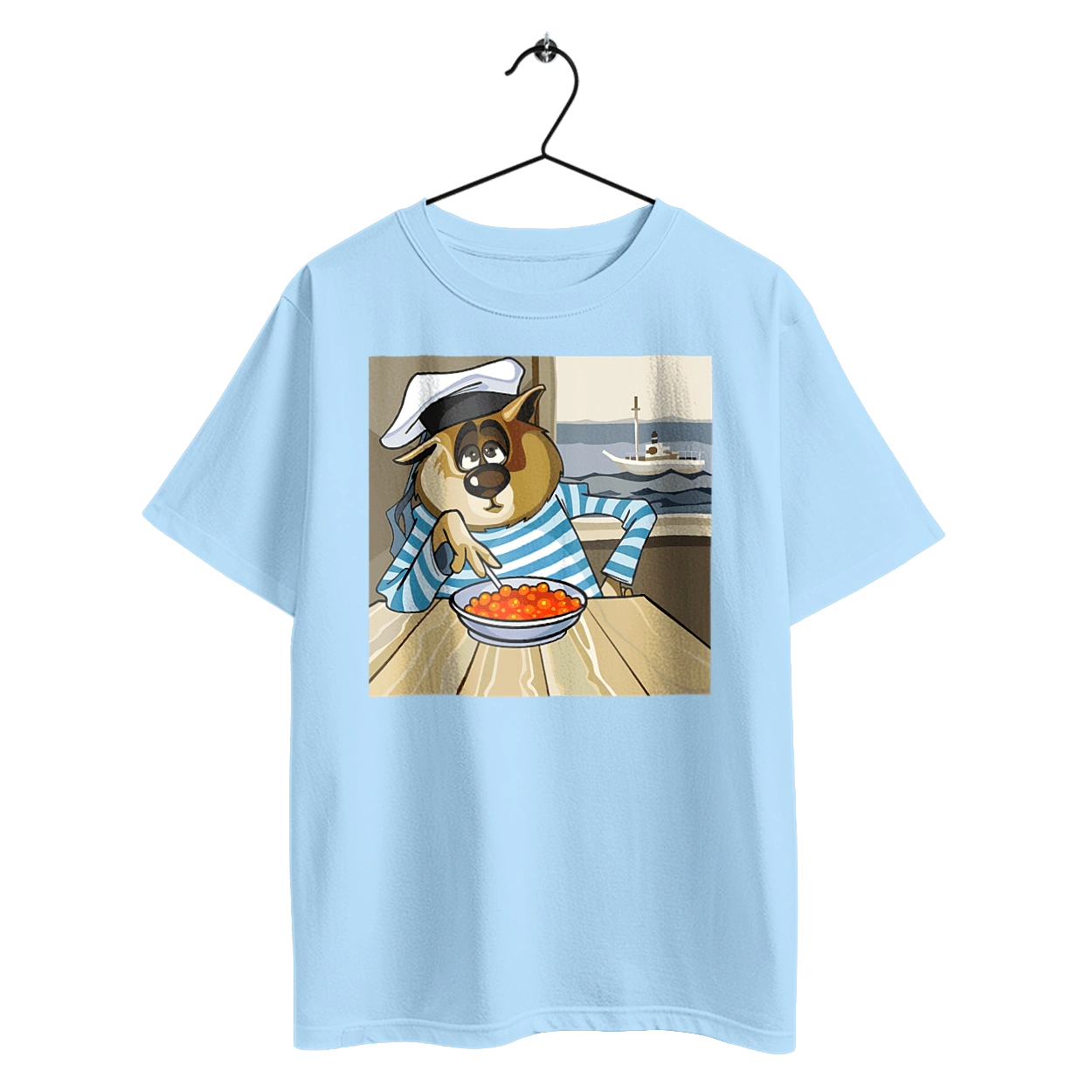 Cat Sailor, On The Ship Eats Red Caviar