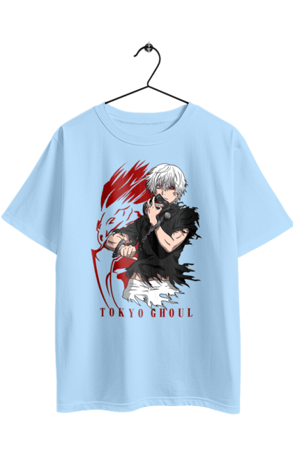 Oversized t-shirt with prints Tokyo ghoul. Anime, drama, fiction, horror, kaneki ken, manga, tokyo ghoul. 2070702