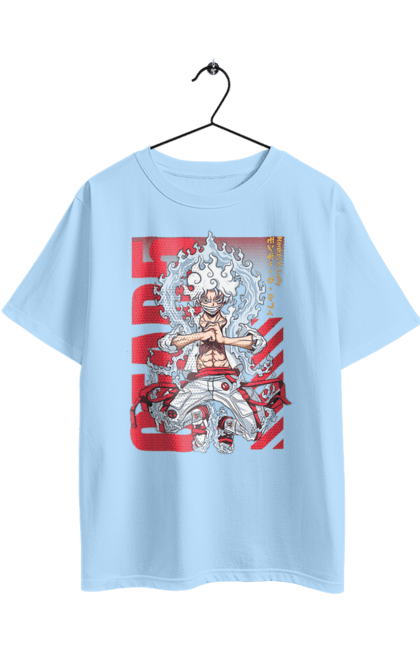 Oversized t-shirt with prints One Piece Luffy. Anime, luffy, manga, monkey de luffy, one piece, pirates. 2070702