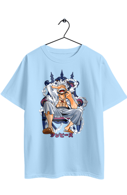Oversized t-shirt with prints One Piece Luffy. Anime, luffy, manga, monkey de luffy, one piece, pirates. 2070702