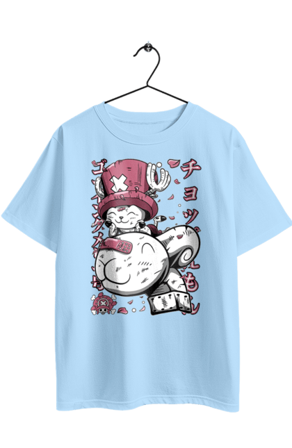 Футболка оверсайз з принтом "Ван Піс Тоні Тоні Чоппер". One piece, аніме, ван пис, манга, пригоди, ранобе, серіал, тоні тоні чоппер, фентезі. 2070702