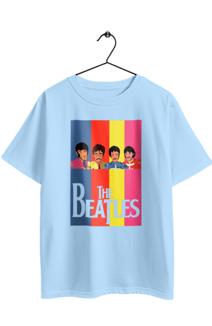 Футболка оверсайз с принтом Битлз. Beatles, битлз, джон леннон, джордж харрисон, ливерпульская четверка, меломану, музыка, пол маккартни, ринго старр, рок-группа. 2070702