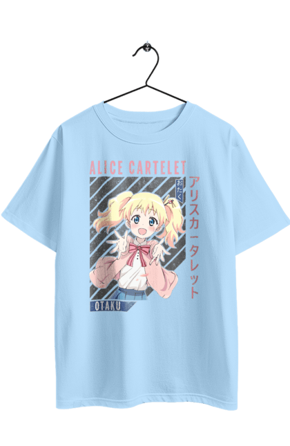 Oversized t-shirt with prints Kiniro Mosaic Alice Cartelet. Alice, alice cartelet, anime, gold mosaic, kiniro mosaic, kinmoza, manga. 2070702