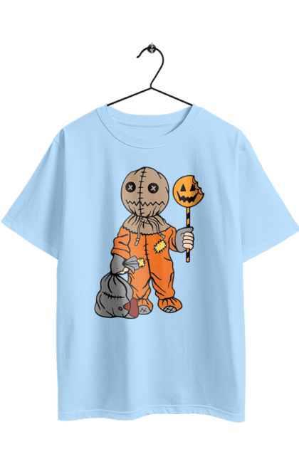 Oversized t-shirt with prints Halloween. Costume, halloween, holiday, october, october 31, pumpkin, sweets, trick or treat. 2070702