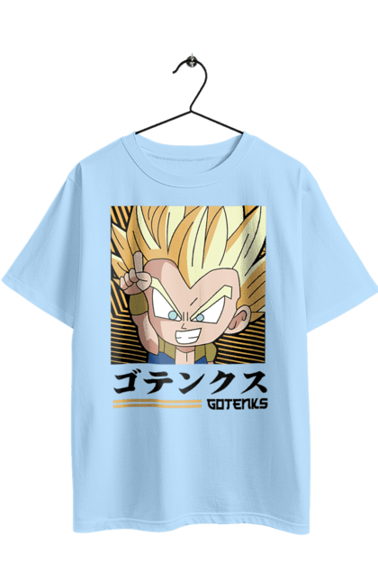 Oversized t-shirt with prints Dragon Ball Gotenks. Anime, dragon ball, goku, gotenks, manga, tv series, vegeta. 2070702