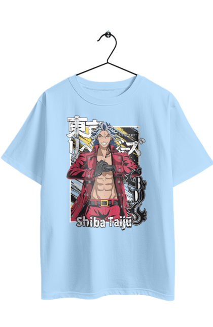 Oversized t-shirt with prints Tokyo Revengers Taiju Shiba. Anime, manga, shiba, taiju, taiju shiba, tokyo avengers, tokyo revengers. 2070702