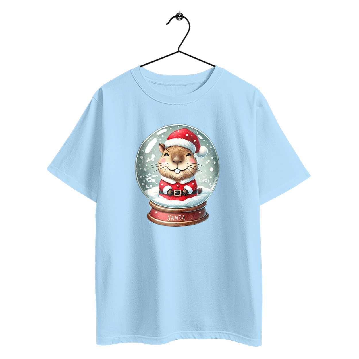 Capybara in a snow globe