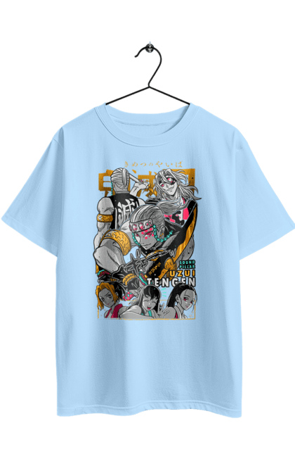 Футболка оверсайз з принтом "Винищувач Демонів Тенген". Anime, demon slayer, kimetsu no yaiba, manga, аніме, винищувач демонів, манга, серіал, тенген узуй, узуй. 2070702