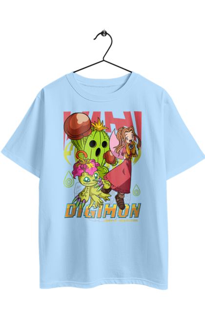 Oversized t-shirt with prints Digimon Mimi Tachikawa. Anime, bandai, digimon, digital monsters, manga, media franchise, mimi tachikawa, virtual pets. 2070702