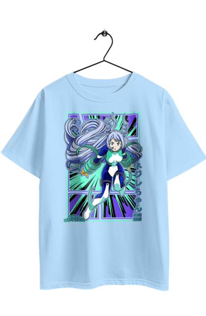 Oversized t-shirt with prints Nejire Hado. Anime, manga, mga, my hero academy, nejire chan, nejire hado, wonder hero. 2070702