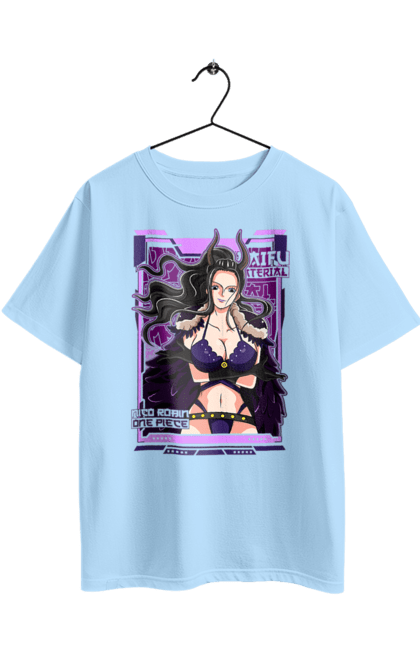 Футболка оверсайз з принтом "Ван Піс Ніко Робін". Nico robin, one piece, аніме, ван пис, ван піс, дитина диявола, манга, ніко робін, світ революції. 2070702