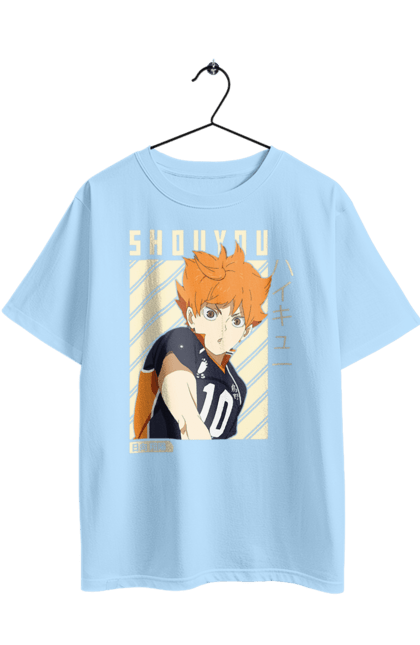 Футболка оверсайз з принтом "Волейбол!! Хіната". Anime, haikyu, hinata, manga, shoyo hinata, аніме, волейбол, манга, хіната, шьо хіната. 2070702