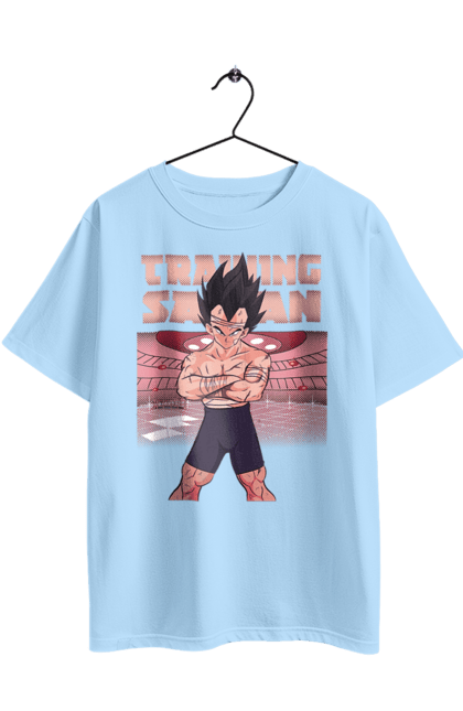 Oversized t-shirt with prints Dragon Ball Vegeta. Anime, dragon ball, goku, majin vegeta, manga, tv series, vegeta. 2070702