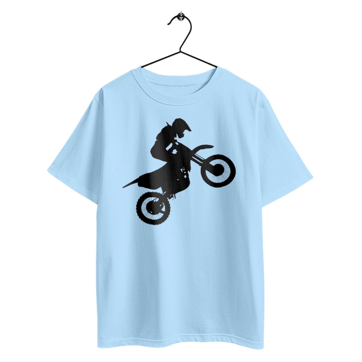 Silhouette Of A Motorcyclist