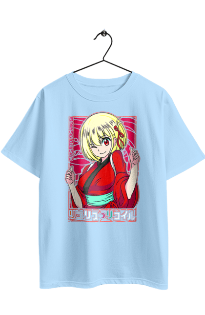 Футболка оверсайз з принтом "Lycoris Recoil Чісато Нішікіґі". Anime, chisato nishikigi, lycoris recoil, manga, агент, аніме, лікорис рикоїл, манга, тисато нісікігі, чісато нішікіґі. 2070702